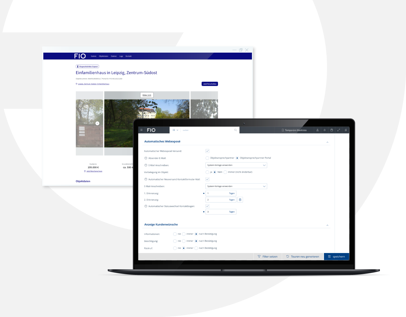 mit automatischem Webexposé leads noch effizienter verwerten